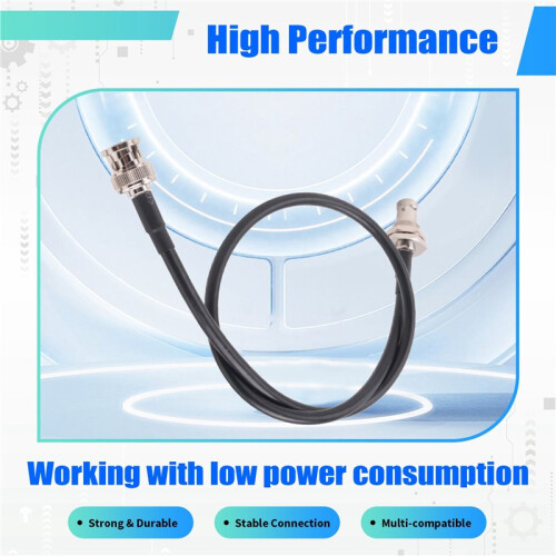 Wireless Microphone Antenna Extension Cable 2ft with BNC Connector, 2-Pack for Rack Mount Systems 1