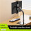 3X Support de Moniteur Portable Support Réglable Pivotant à 360 Support de Tablette Compatible avec le Support de Serrage de Bureau pour Tablette 2