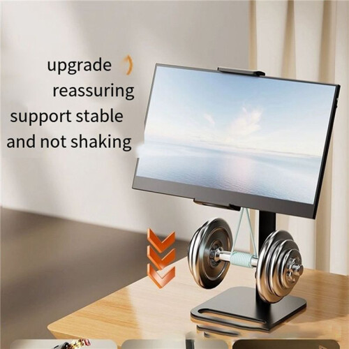 3X Support de Moniteur Portable Support Réglable Pivotant à 360 Support de Tablette Compatible avec le Support de Serrage de Bureau pour Tablette 2