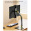 3X Support de Moniteur Portable Support Réglable Pivotant à 360 Support de Tablette Compatible avec le Support de Serrage de Bureau pour Tablette 5
