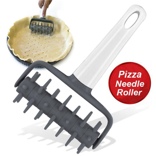 2X Pizza Needle Roller Cookies Dough Puncher Bread Needle Pizza Roller Pie Slice Kitchen Tools Bakeware Accessories 1