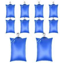Pool Cover Weights 10 Pack Leak Proof PVC Water Filled Bags for Secure Spa and Pool Tarp Anchoring