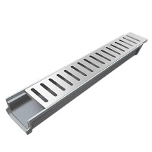 Outdoor Channel Drain Trench Kit 23.6x3.94x2.36 Easy Install for Driveway Garden Patio Pool Deck