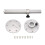 2X Adjustable Table Pedestal Detachable Table Base Stand Leg Base Mount -Frame Aluminum Alloy Table Base 3