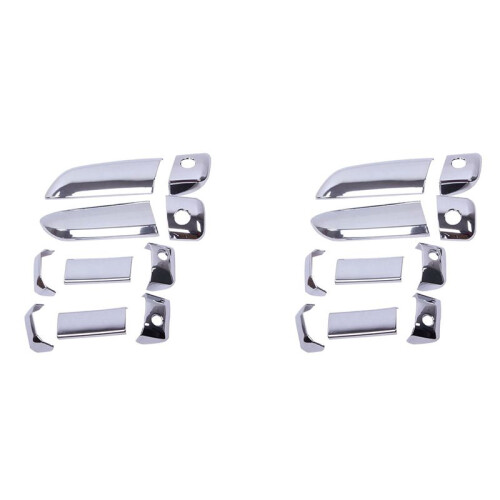 20Pcs/Set Car ABS Chrome Door Handle Bowl Insert Frame Overlay Panel for  Hiace 2005-2015 Car Styling