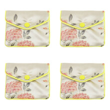 4X Schmuck Aufbewahrungs Beutel Seide Chinesische Tradition Beutel GeldböRse Geschenke Schmuck Organisator (ZufäLlige Farbe)
