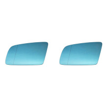 2X Left Door Wing Side Mirror Glass Heated with Backing Plate for 5 Series E60 E61 E63 E64 2003-2010 51167251649