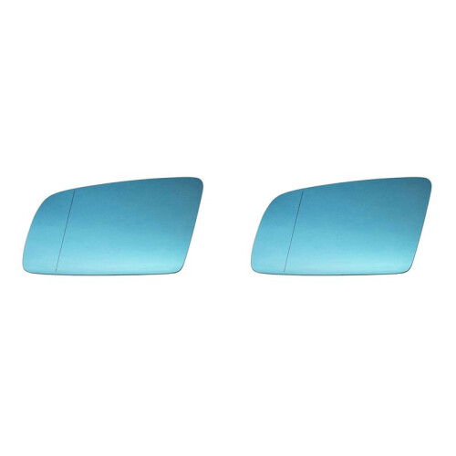 2X Left Door Wing Side Mirror Glass Heated with Backing Plate for  5 Series E60 E61 E63 E64 2003-2010 51167251649