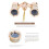 2pcs 3X25 Opera Viewing Binoculars All Metal with Handle/Chain Ladies Retro Small Binoculars  Binocular 3