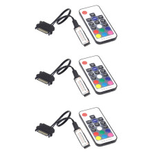 3X RF17 Keys Remote  12V Wireless  RGB Controller for PC Computer Case 5050 RGB LED Strip Light