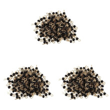 600Pcs Black Gold Tone Soldering PCB Board Breadboard Test Point Pin
