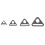 10pack Heavy Type Stainless Steel Triangles Plates-32mm ten 2