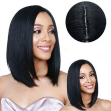 Human Hair Wigs for Women, 35cm Thick Heat-Resistant Bob