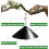 19 Inch Squirrel Proof Baffle for Bird Feeders, Rustproof Pole Guard for Shepherd Hooks Black 4