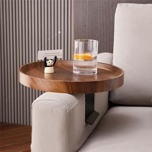 Sofa Table  Table D'Appoint Table D'Angle ImperméAble RéSistant Aux Taches Canapé Accoudoir Plateau RéGlable Sans Installation 1