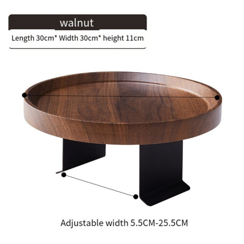 Sofa Table  Side Table Waterproof Stain Resistant Corner Table Sofa Armrest Tray Installation-Free Adjustable 2