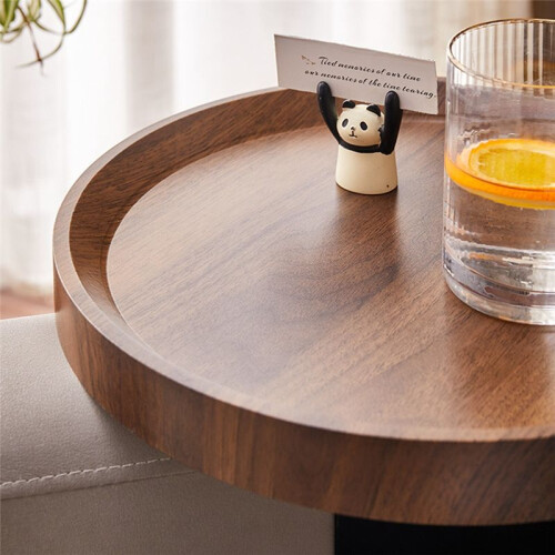 Sofa Table  Table D'Appoint Table D'Angle ImperméAble RéSistant Aux Taches Canapé Accoudoir Plateau RéGlable Sans Installation