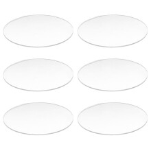 6X Transparent 3mm Thick Mirror Acrylic Round Disc Diameter:85mm