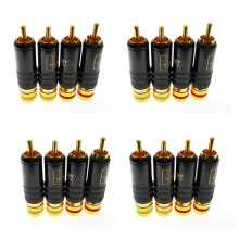 16x WBT-0144 Vergoldeter für RCA Stecker für RCA Stecker Typ AV Audio- und Video Stecker Video Stecker
