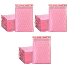 Buste Nel Busta di Schiuma da 150 Pezzi Buste Autosigillanti Buste Imbottite con Busta per Busta Rosa