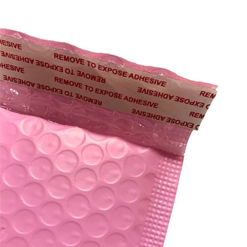 150 PCS Sacos de Envelope de Espuma Envelopes com Selo Automático Envelopes Acolchoados com Bolha Saco de Envio de Pacotes Saco Rosa 1