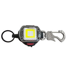 Lampe Torche Multifonctionnelle D'Extérieur à LED avec Cordon Rétractable de 81,5 cm et Double Mode D'Ouverture de Bouteille pour les Situations