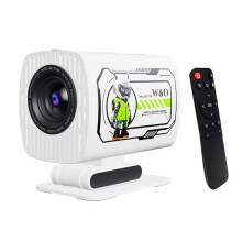 Projektor 1080P WiFi 2,4 GHz/5 GHz, dla Android TV, Przenośny Projektor Krótkoogniskowy do Kina Domowego i Filmów Plenerowych