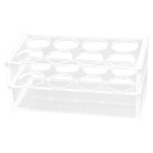 Acryl-Reagenzglasgestell für 50-Ml-Zentrifugenröhrchen, 8 Vertiefungen, Transparenter Halter mit 30 mm Lochdurchmesser