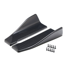 1Pair Universal Car Rear Bumper Lip Trim Protector 35cm Rear Corner Protector Car Accessories (Carbon Fiber)