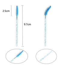50pcs Shiny Disposable Eyelash Applicator Wands, 9.7cm Brush Length