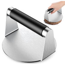 Stainless Steel Burger Press for Griddle, Non Stick Surface, Even Heat Distribution, Easy Cleanup