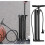 Fahrrad-Standpumpe mit Manometer,-Kurzes Schwarz 5