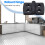 10pcs reinforced black plastic door hinges 40mm x 30mm 4