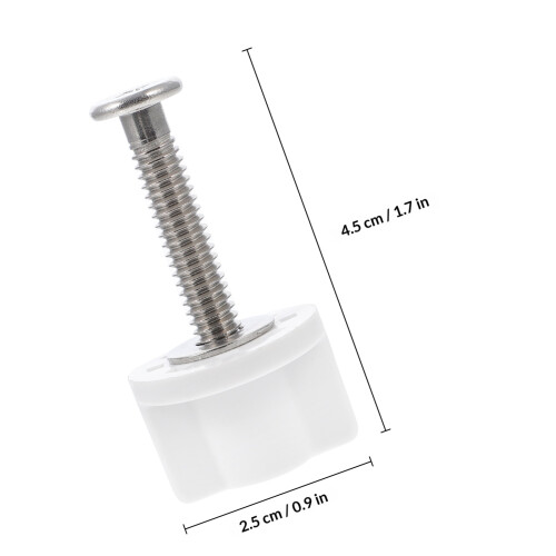 4Stk Toilettensitz Befestigungsschrauben Weiß Universal 1