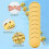 20 Pieces Gold Discs Binder Rings Plastic Book Binding Discs for Notebook and Planner Scrapbooking (Gold) 5