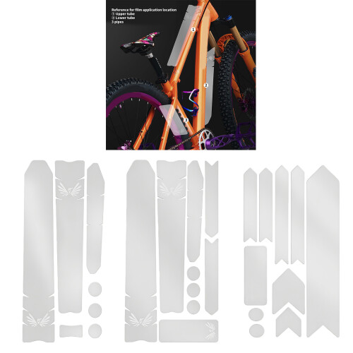 Bike Front Fork Transparents Protective Film Mountain-pattern 3 2