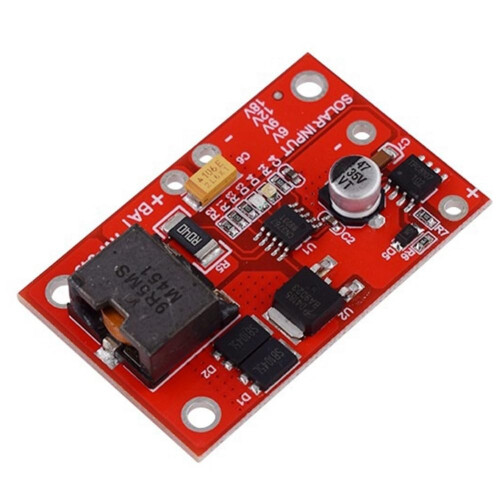 3A 12V MPPT Solar Charge Controller Module CN3767 CN3722 Red with LED Indicator for 18V Panel System 1