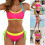 Comfortable Two Piece Swimsuit Breathable Bathing Suit-2 XXL 4