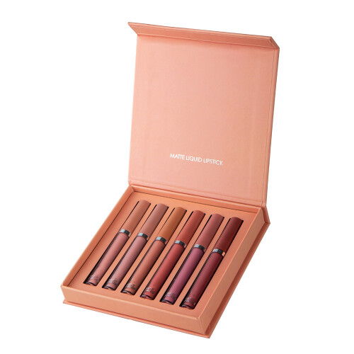 6pcs Matte Waterproof Lipstick Set, 2.5ml Each, Gift Box 2
