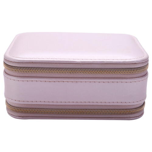 Jewelry Casket Cosmetic Storage Box Makeup Packing Organizer Multi-Function Earrings  Container Case Portable Leather 1