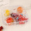 Snack Serving Tray Luxurious Plate Fruit Nuts Sweet Kitchen Candy Storage Tray with Lid(B) 8