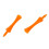250Pcs 70Mm  Castle  Tees (Orange) 5