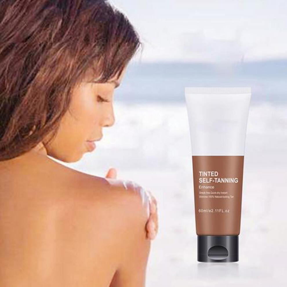 Cream 60Ml Self Tanning For Darker Bronzer Skin, Sunless Lotion