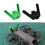 For  Neo 2 Antenna Protector 3D Printed Protective Cover Scratch-Resistant Case Drone Anti-Collision Spare Part Green 2