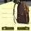 High Capacity Water Resistant Daypack Multifunctional-oil blue 4