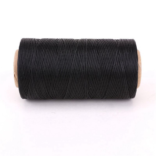 3X Flat Wax Wire Coil 260M Leather Leather DIY DIY Black 1