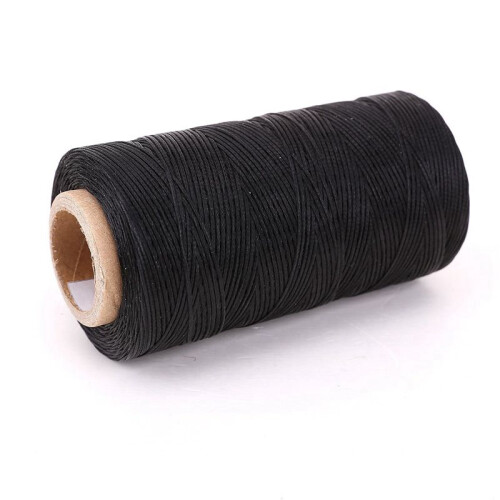 3X Flat Wax Wire Coil 260M Leather Leather DIY DIY Black 2