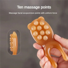 Planche de Massage Guasha en Résine pour le Visage et les Yeux, Idéale pour les Soins SPA. Elle Favorise la Circulation Sanguine et Soulage les