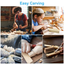 36X Whittling and Carving Wood Blocks Unfinished Wood Blocks Basswood Carving Blocks Soft Wood Set for Carving Beginners