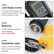 LCD Digital Dissolved Oxygen Meter DO Tester 0-20.0 /L Oxygen Content Detector Water Quality Monitor for Pool